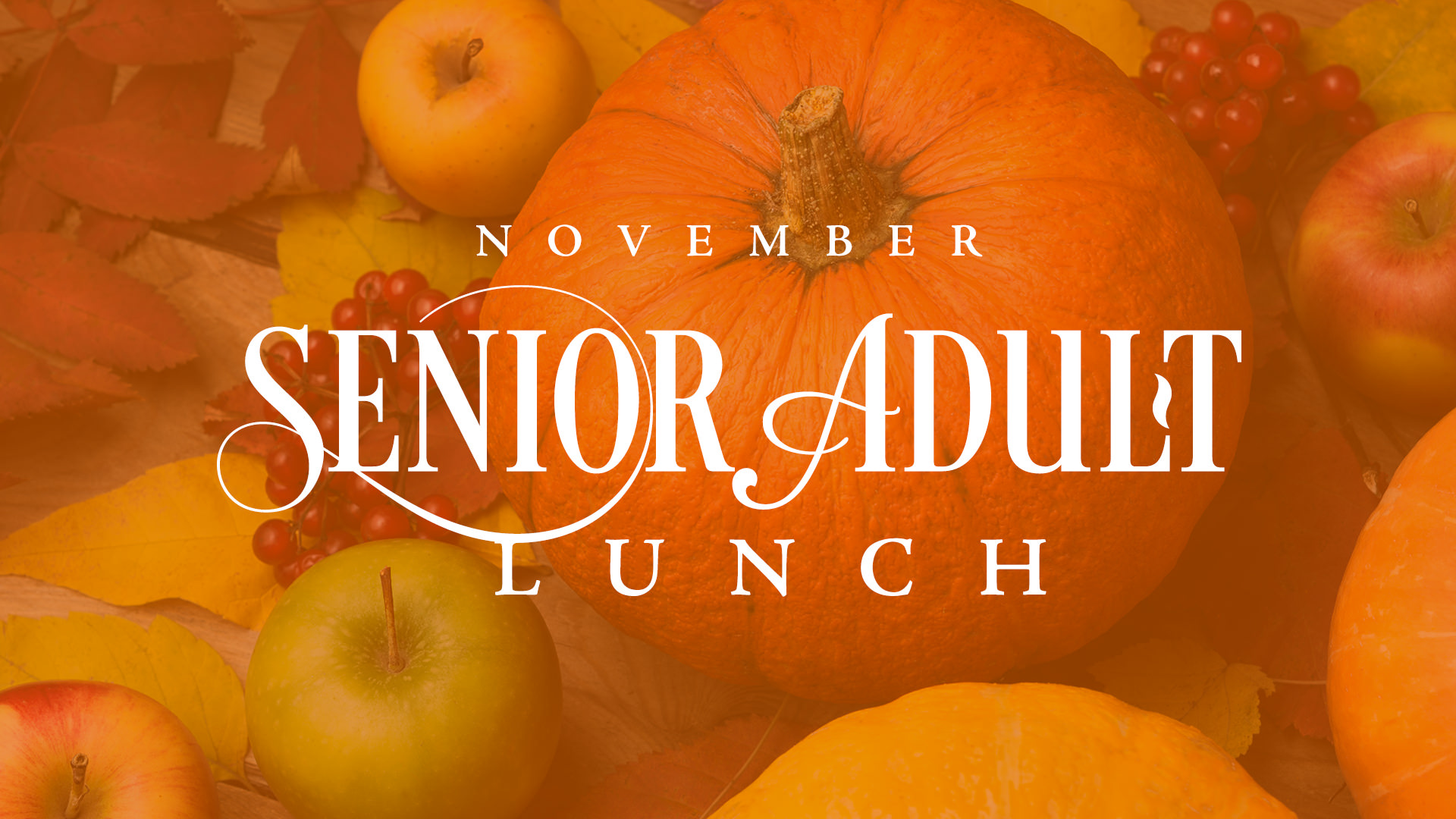Senior Adult Lunch November